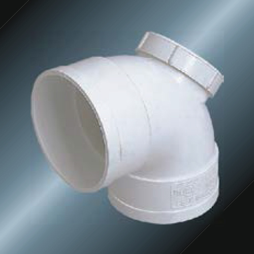 Din Drainage Upvc Elbow90 ° Pintu Belakang Warna Abu-abu