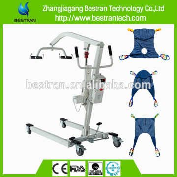 BT-PL001 CE ISO hospital furniture homecare electric homecare foldable hoist electric patient transfer lift with sling