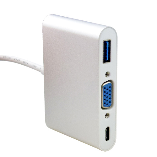 Typ C zu VGA / PD / USB3.0 USB-Ladegerät