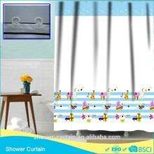 hookless printing carton chicken points shower curtain