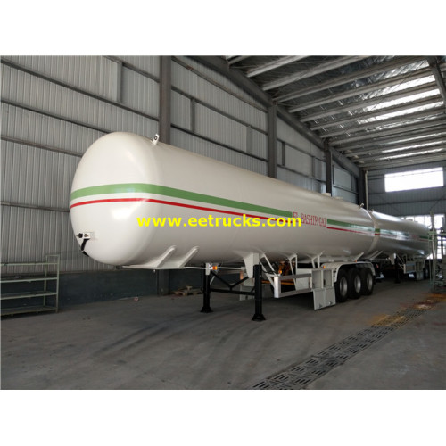 56cbm Tri-axle Propane Gas Giao thông vận tải Bán rơ moóc