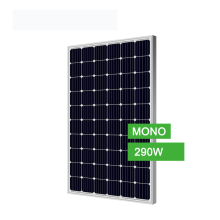 Panel Negro Panel Solar Monocristalino de 24V 290W