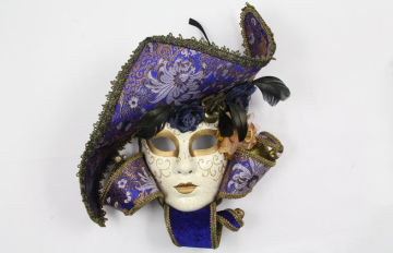 Halloween Venetian Jester Mask / Adult Traditional Masquerade Masks