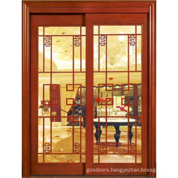 Jk M512 Jie Kai Solid Wooden Double Doors With Glass Solid Wooden Door With Glass Glass Insert Solid Wood Door China Manufacturer