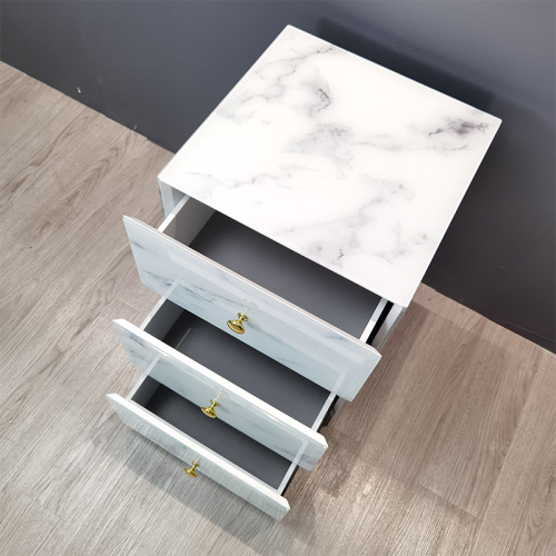 table de chevet en marbre avec tiroirs table de chevet