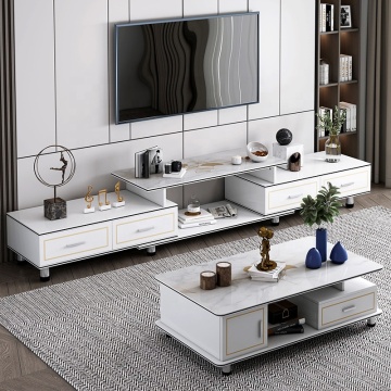 TV cabinet combination modern square household tea table
