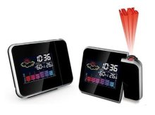 LCD weather station clock