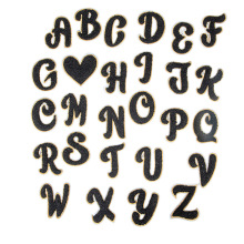 Iron-On Custom Size Chenille Letter Patches for Bags and Garments