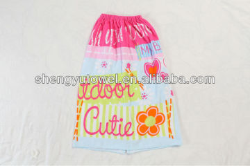 100% cotton reactive printed bath towel skirt
