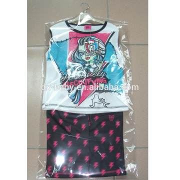 Children Apprel Wholesale Autumn Kids Pajamas Sets 100%Cotton Sleep Wear 2pcs for children girls from china