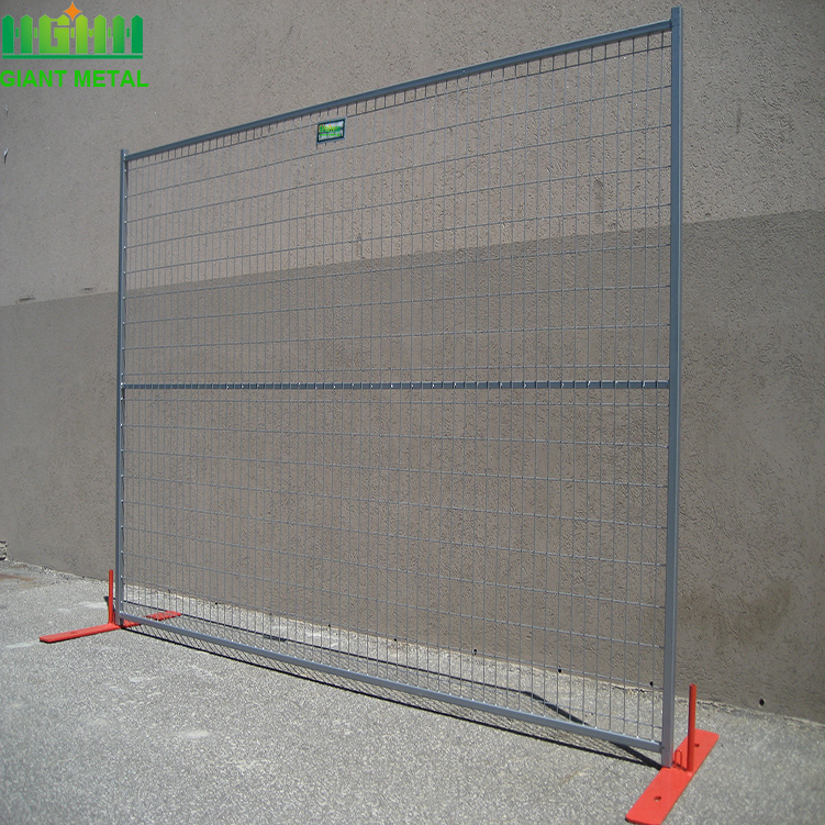 Canada temporary fence panels with stand and clips