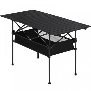 Aluminium opvouwbare campingtafel met opslag