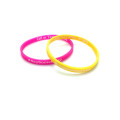 Promocionais 1/4 pulseiras de silicone impressas