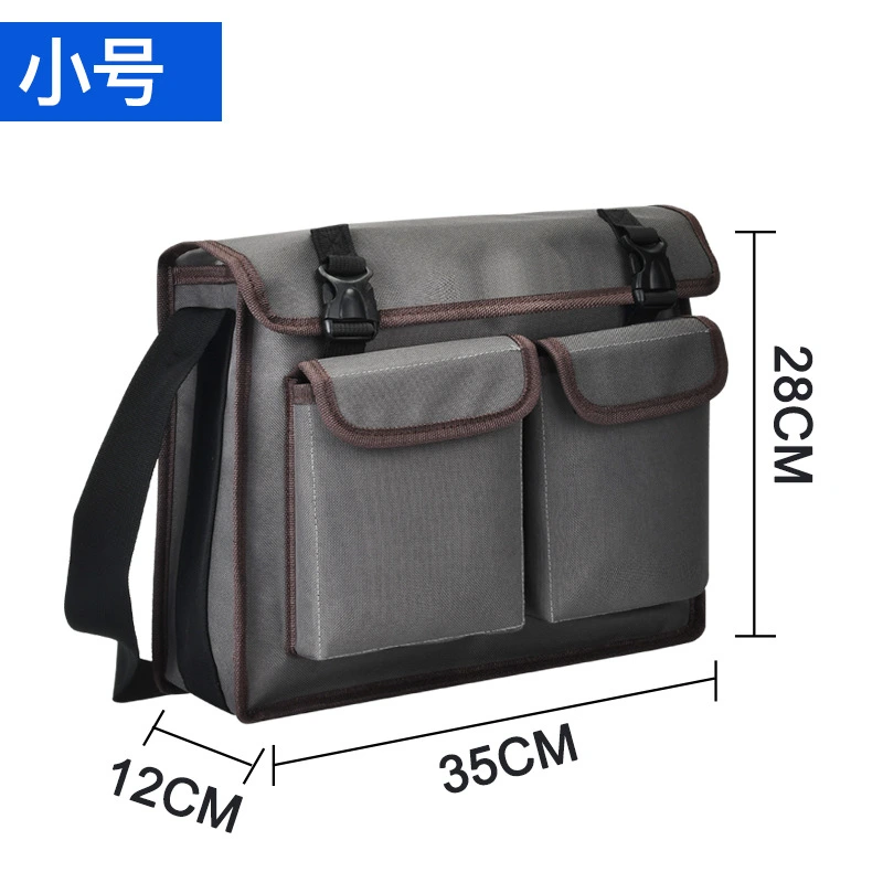 Multifunctional Electrician Repair One-Shoulder Messenger Oxford Cloth Tool Bag Canvas Thickened Tool Bag