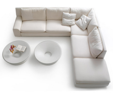 White fabric modular sofa designs