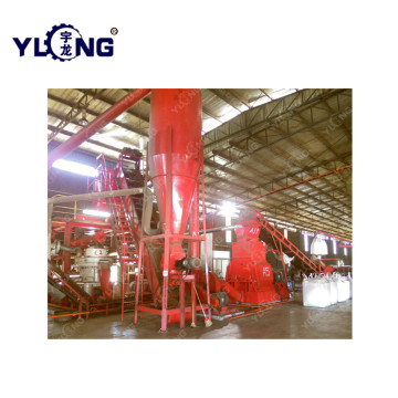 Línea de fabricación de pellets de cáscara de arroz de 220KW