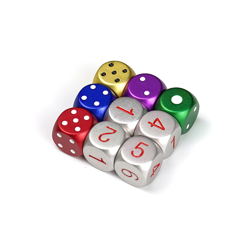 Custom Aluminum alloy Dice set metal dice