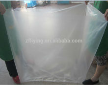 Big industry use square bottom clear plastic pallet bag