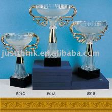 crystal trophy cup B01