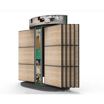 Metal Floor Stand Staggered Tile Display Rack