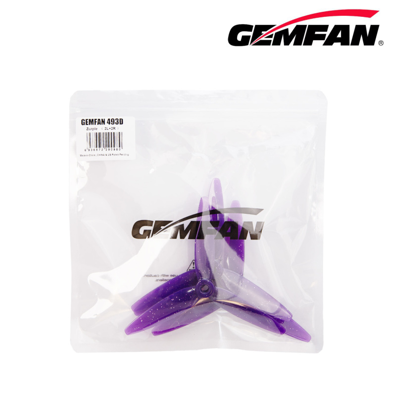 GEMFAN 5 Inch FPV Props 3D 493D PC 3 Blade for 3D Freestyle Flying