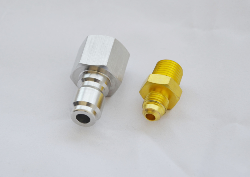 Stainless steel quick connect fittings
