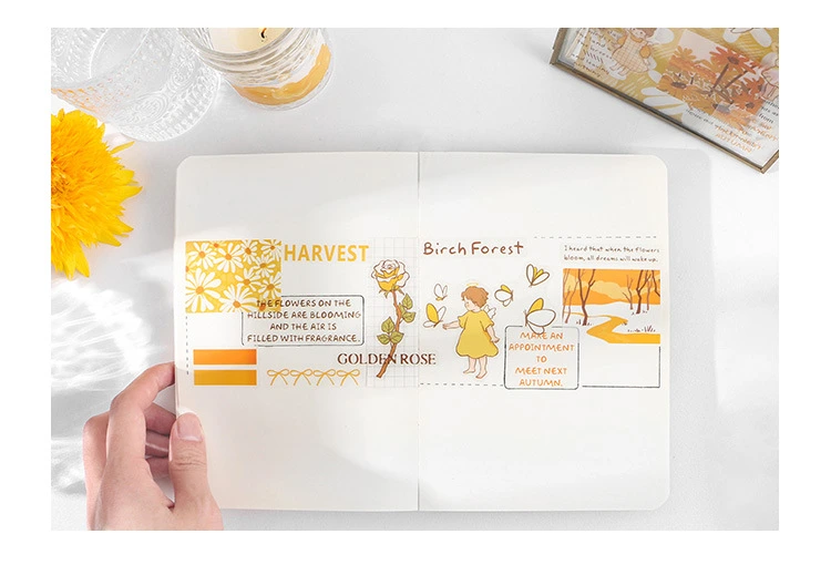 Golden Autumn 20PCS Per Set Sticker Package for Decoration