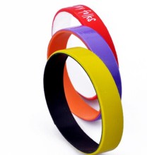 Two Layer Promotional Silicone Bracelet