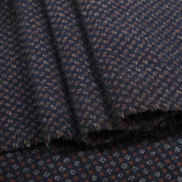 GRS tweed woven woolen fabric for overcoat suit