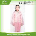 Lovely Pink PE Raincoat para meninas