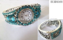 fashional metal crystal rhinestones jewelry wrist watch bracelet bangle