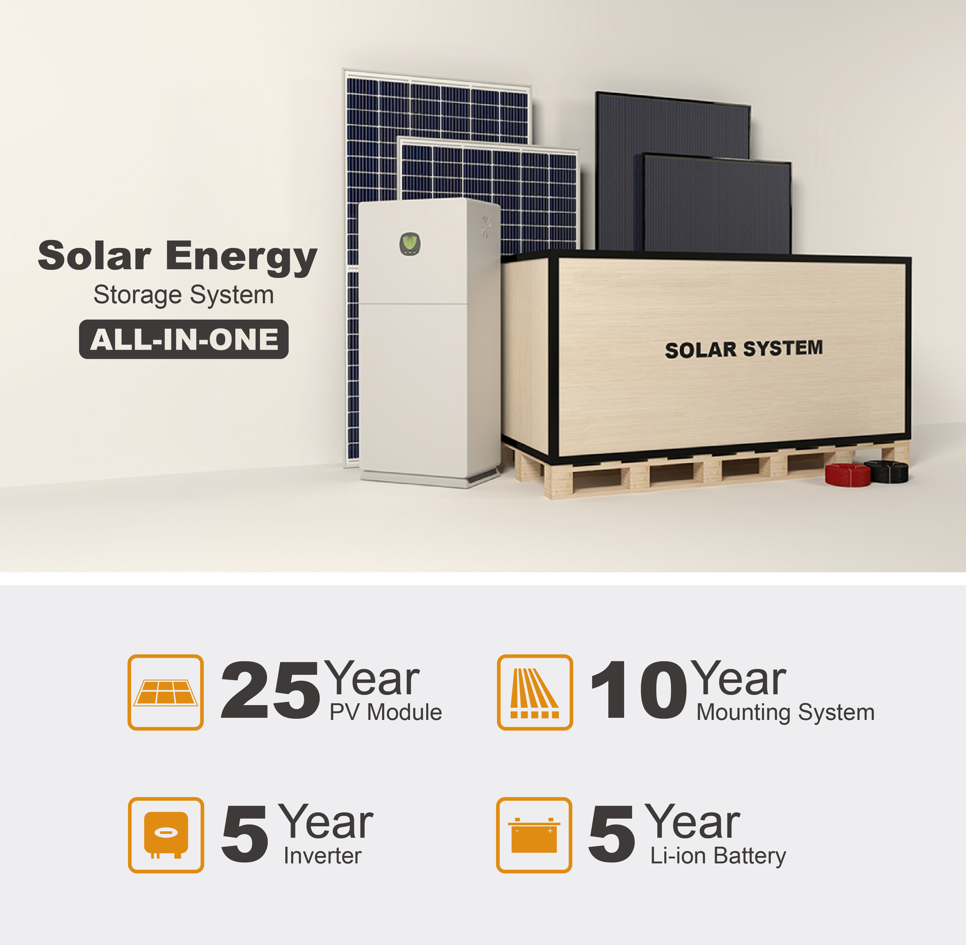 Green Energy High Quality On-Grid Solar Power Station 5Kw Pv Power Kit Solar Home Solar Power System