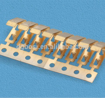 Brass electrical stamping contacts