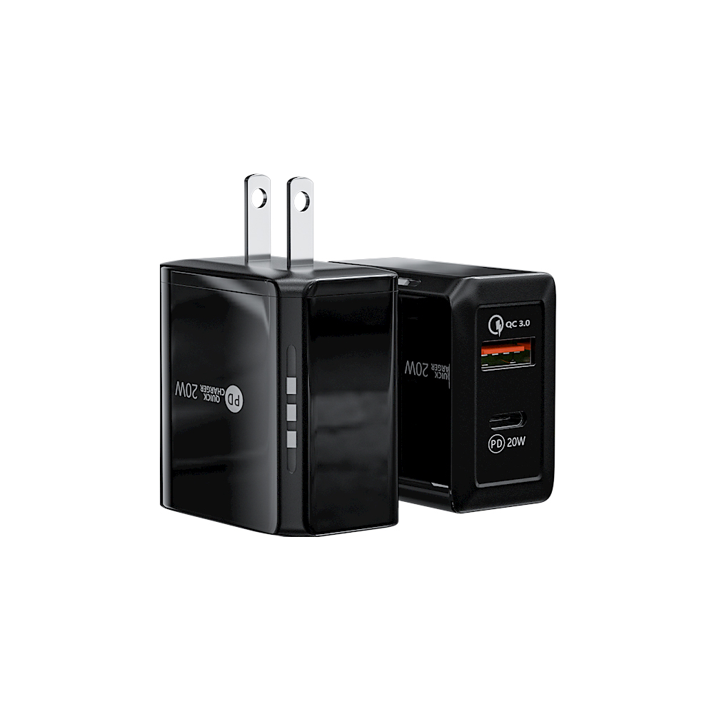 2-Port QC3.0 + Type-C USB Wall Charger