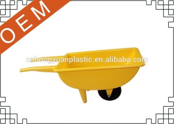 Rotational moulding plastic wheelbarrow OEM plastic toy children's plastic wheelbarrow