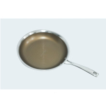 Waterless Golden Color Stainless Steel Nonstick Cookware Pan