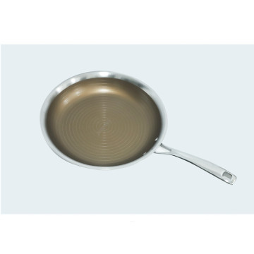 Kitchen Golden Nonstick Coated Frying Pans Cookware