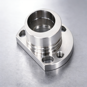 Turned milled components machine optical mounting flange