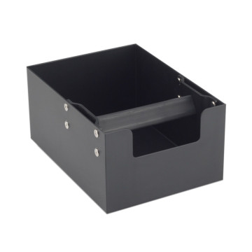 Coffee Ground Knock Box with Black Handle