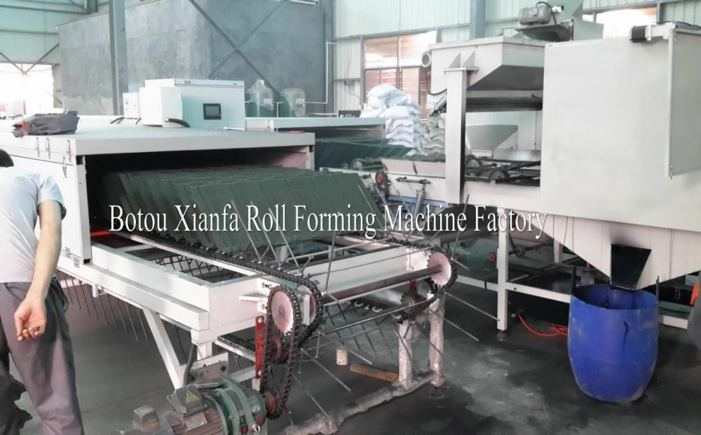 Archaized Colored Roofing Stone Coated Roof Tile Machine