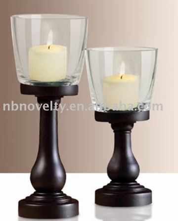 fashion wood candle stand