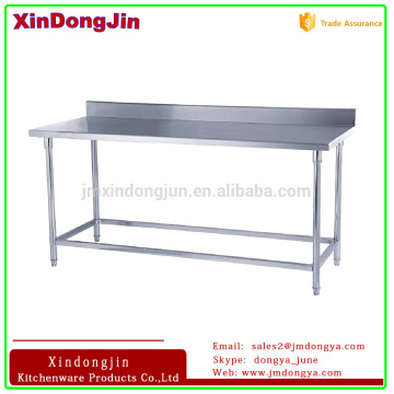 WTC-121B stainless steel worktable with backsplash,sink worktable,garage metal workbench worktable