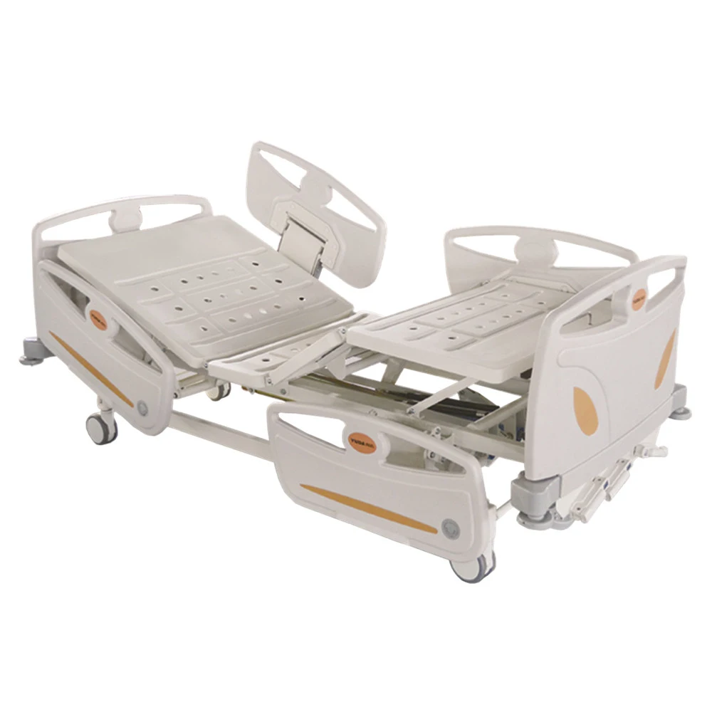 Double Crank Steel Coatinghospital Bed