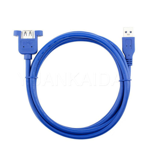 USB 3.0 male to female panel extension cable