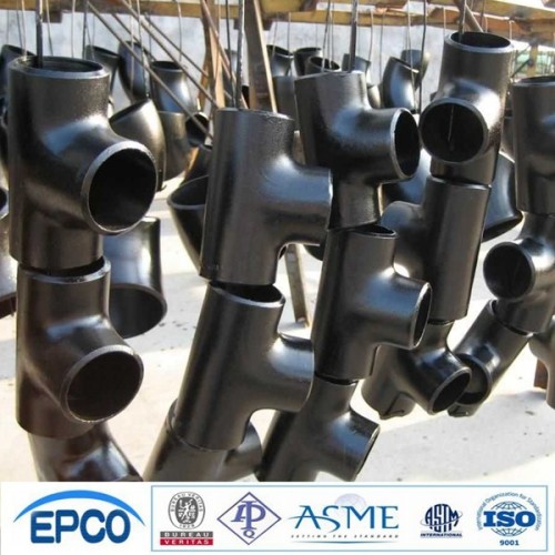 alloy steel pipe fitting butt welded equal tee SCH80