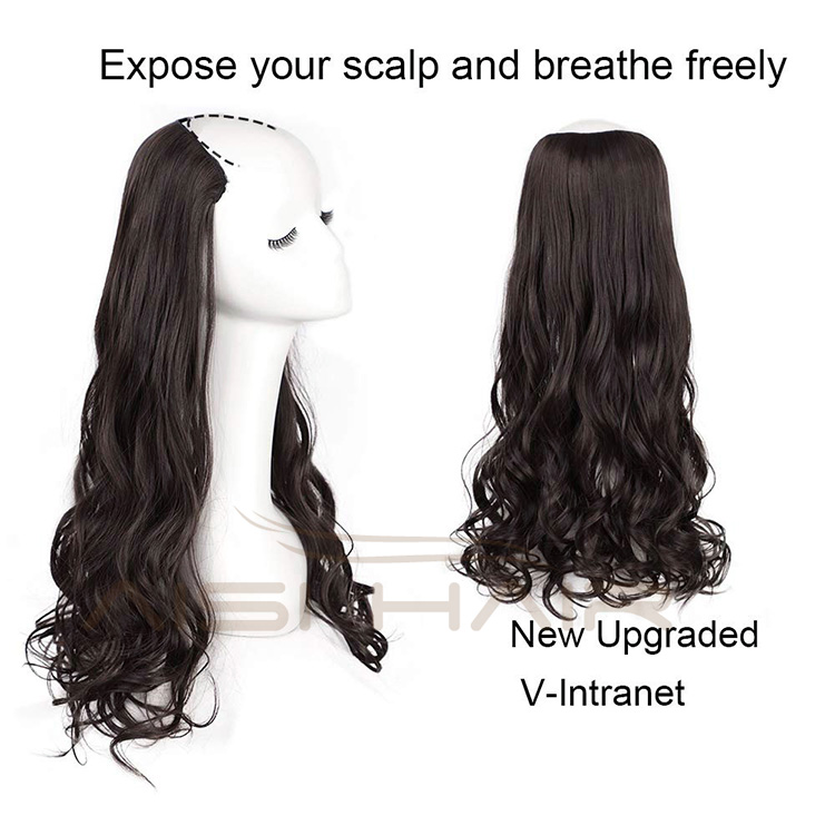 Aisi Hair Women 4 Clips Hair Extensions Natural Wavy Long High Temperature Fiber Synthetic Clip In Hairpieces