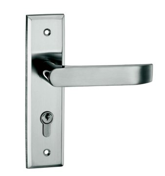 door lock on plate, gate lock , outside lock, SS