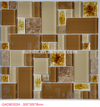 iridescent glass mosaic tile pattern decorative floor tile