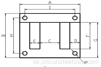 Transformator Laminierung/EI -Laminierungskern EI180/Industrie verwendet Magnetblech 0,50 mm Schwarzmetallblech