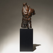 Casting bronze resin cheap mini torso model sculpture